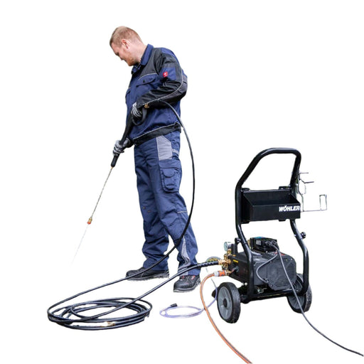 Durable 30m hose reel and ergonomic design