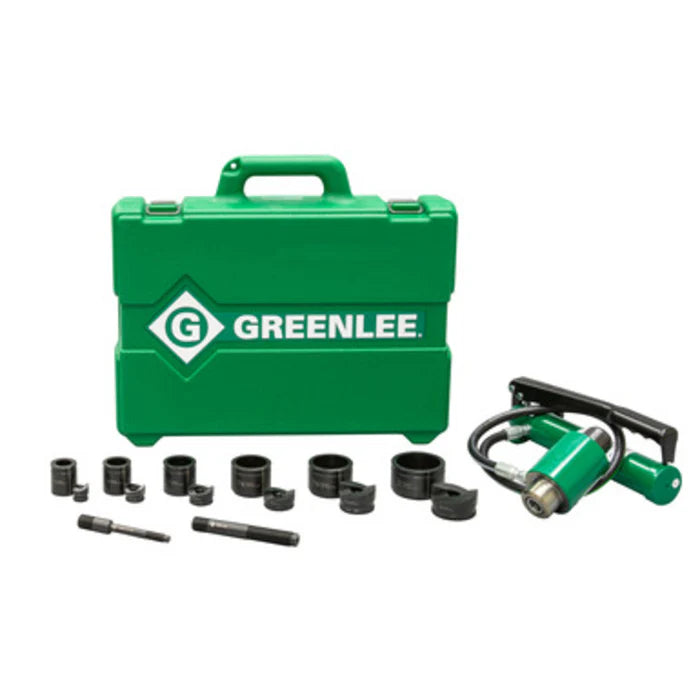 Hydraulic Knockout Kit with Hand Pump and Slug-Buster – 1/2" to 4" Greenlee 7310SB