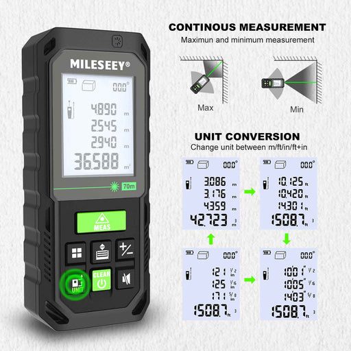 S8G Green Laser Distance Meter Reliable and Accurate Distance Measuring Device
