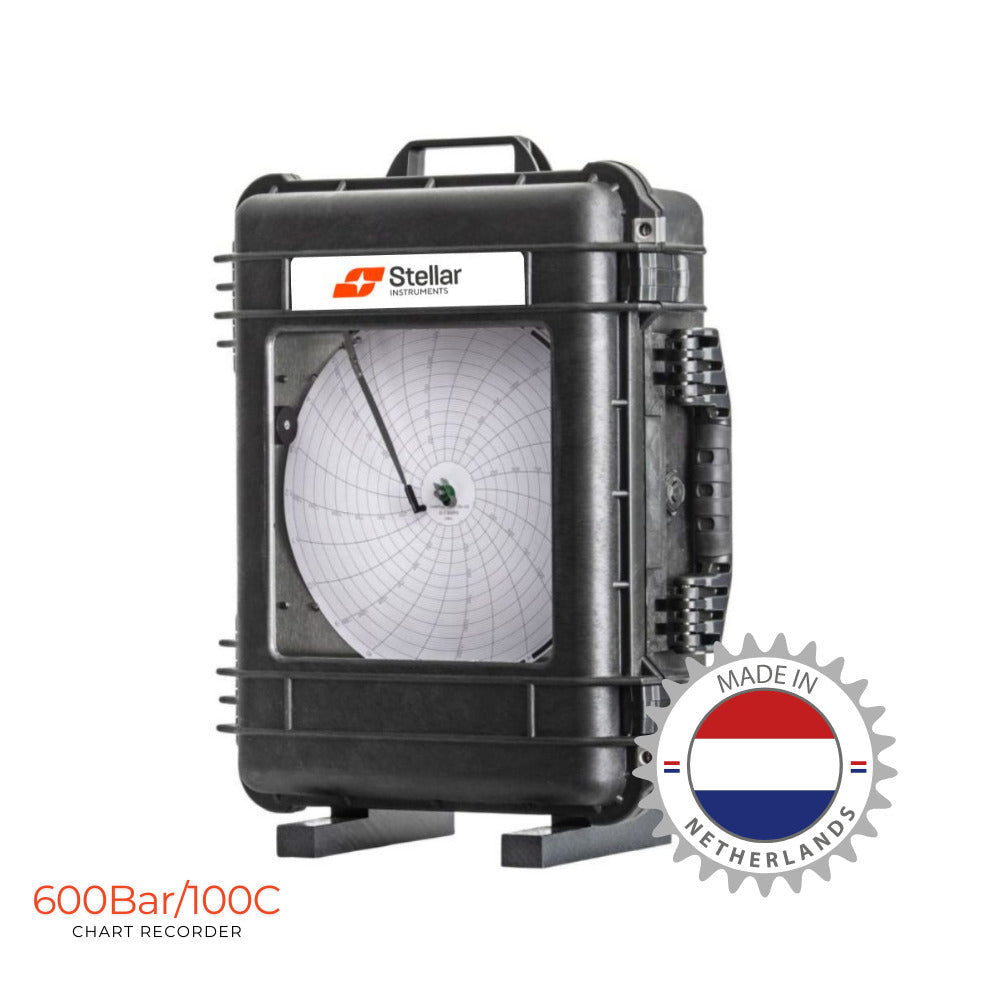 Dual Pen 600Bar Pressure Temperature Chart Recorder  SICR12A