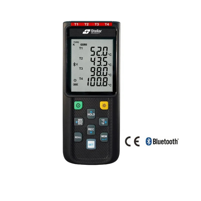 Wireless 4 Channel Thermocouple Data Logger Thermometer T840B