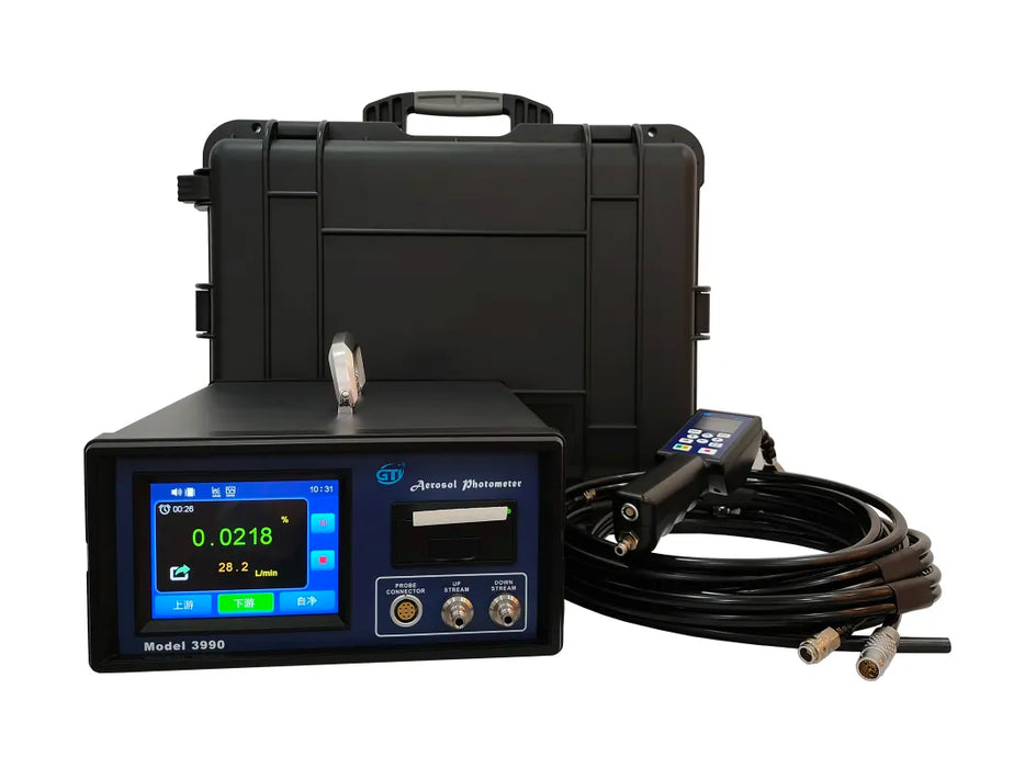 aerosol photometer model 3990 display screen