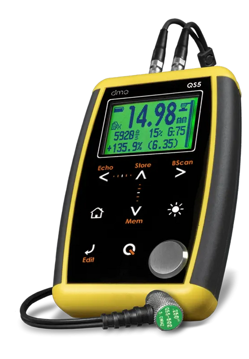 Ultrasonic Wall Thickness & Corrosion Gauge with Multi Echo DMQ QS5 DLE